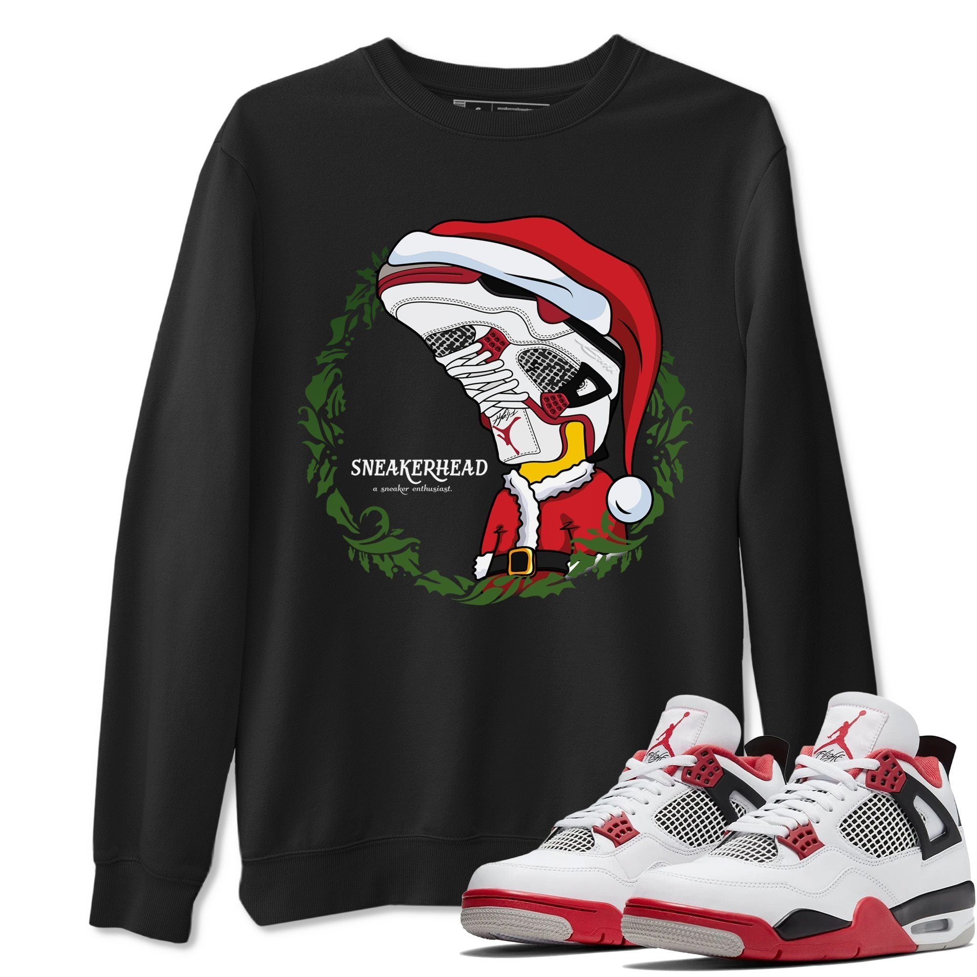 Jordan 4 Fire Red Shirt To Match Jordans Christmas Sneakerhead Sneaker Tees Jordan 4 Fire Red Drip Gear Zone Sneaker Matching Clothing Unisex Shirts