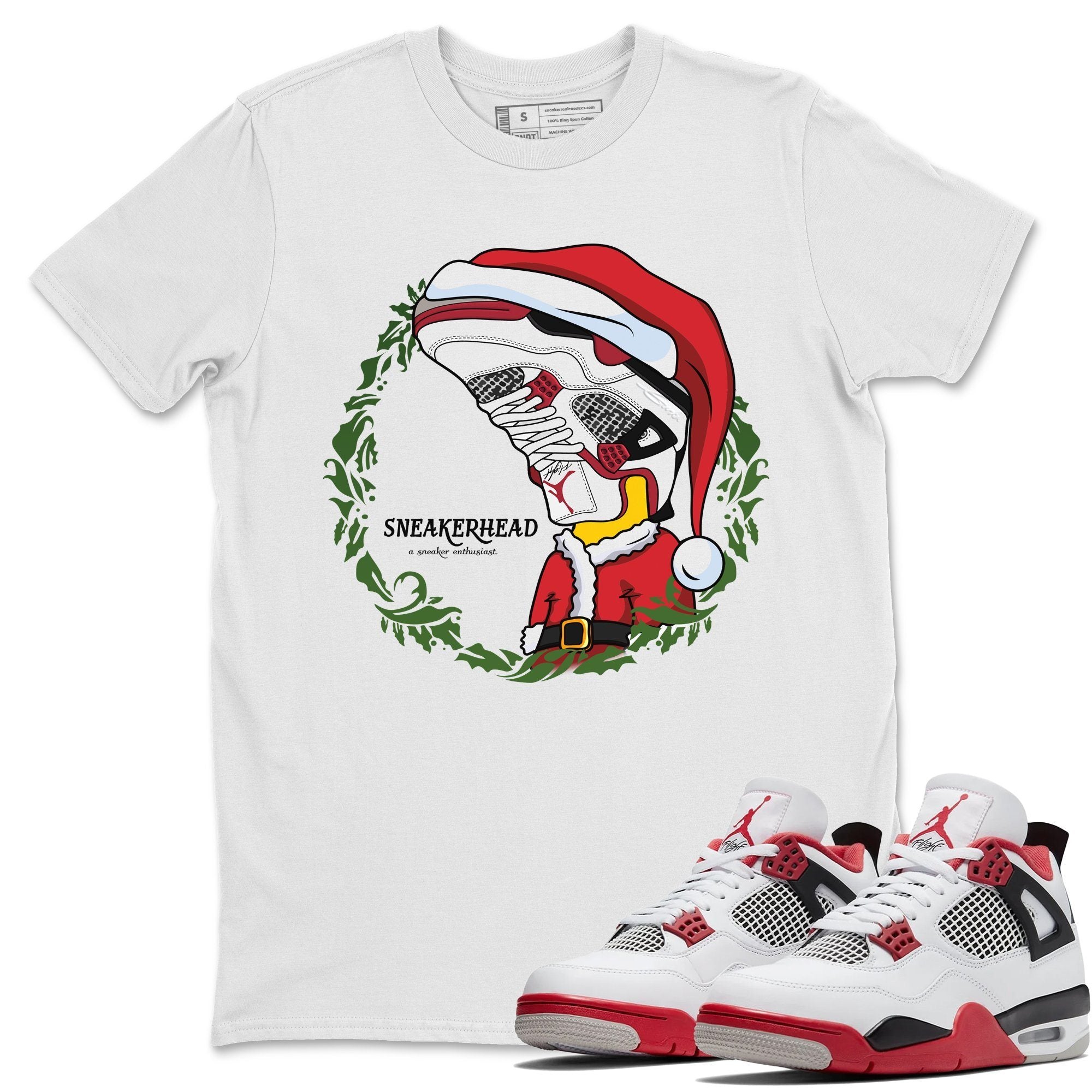 Jordan 4 Fire Red Shirt To Match Jordans Christmas Sneakerhead Sneaker Tees Jordan 4 Fire Red Drip Gear Zone Sneaker Matching Clothing Unisex Shirts