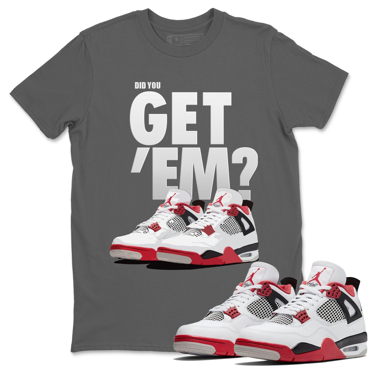 Jordan 4 Fire Red Shirt To Match Jordans Did You Get Em Drip Gear Zone Sneaker Tees Jordan 4 Fire Red Drip Gear Zone Drip Gear Zone Sneaker Matching Clothing Unisex Shirts