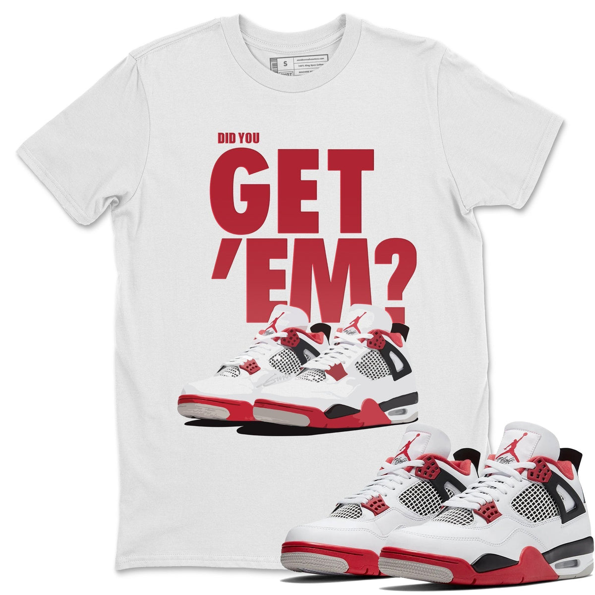 Jordan 4 Fire Red Shirt To Match Jordans Did You Get Em Drip Gear Zone Sneaker Tees Jordan 4 Fire Red Drip Gear Zone Drip Gear Zone Sneaker Matching Clothing Unisex Shirts
