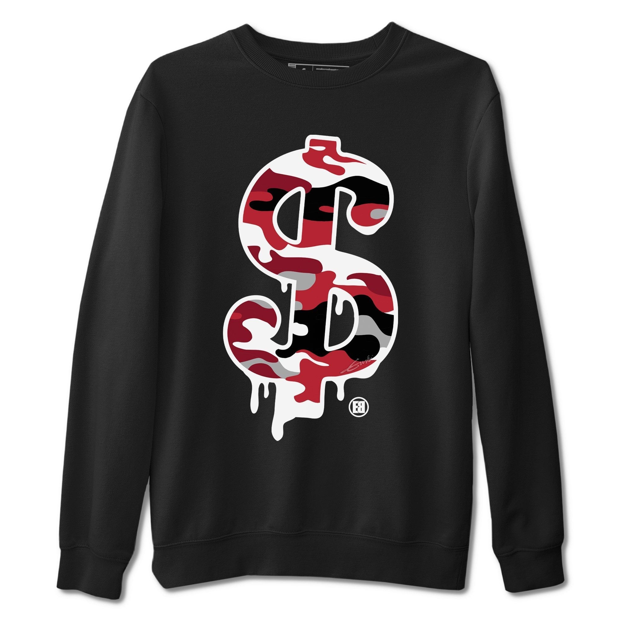 Jordan 4 Fire Red Shirt To Match Jordans Dollar Camo Sneaker Tees Jordan 4 Fire Red Drip Gear Zone Sneaker Matching Clothing Unisex Shirts