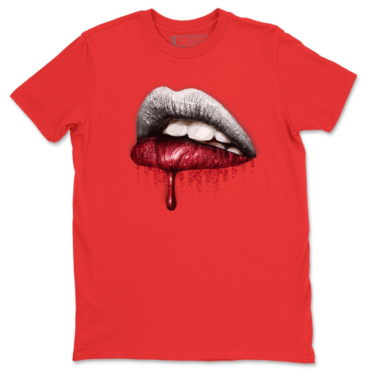 Jordan 4 Fire Red Shirt To Match Jordans Dripping Lips Sneaker Tees Jordan 4 Fire Red Drip Gear Zone Sneaker Matching Clothing Unisex Shirts