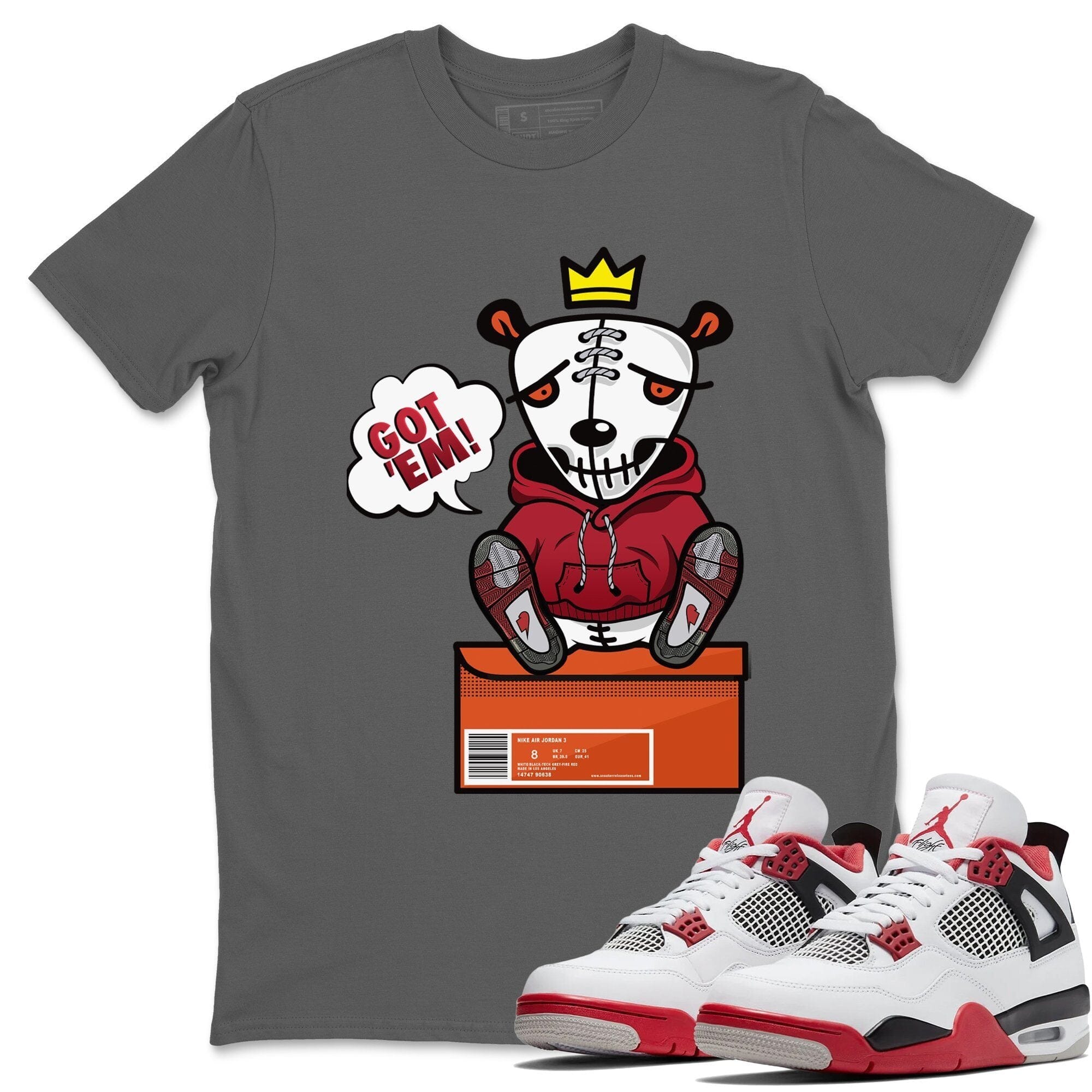 Jordan 4 Fire Red Shirt To Match Jordans Got Em Sneaker Tees Jordan 4 Fire Red Drip Gear Zone Sneaker Matching Clothing Unisex Shirts