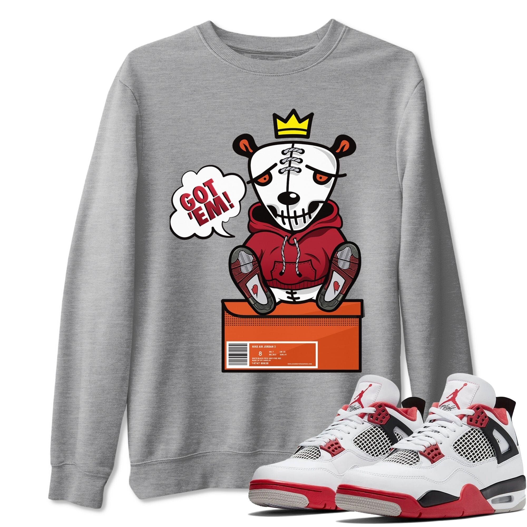 Jordan 4 Fire Red Shirt To Match Jordans Got Em Sneaker Tees Jordan 4 Fire Red Drip Gear Zone Sneaker Matching Clothing Unisex Shirts