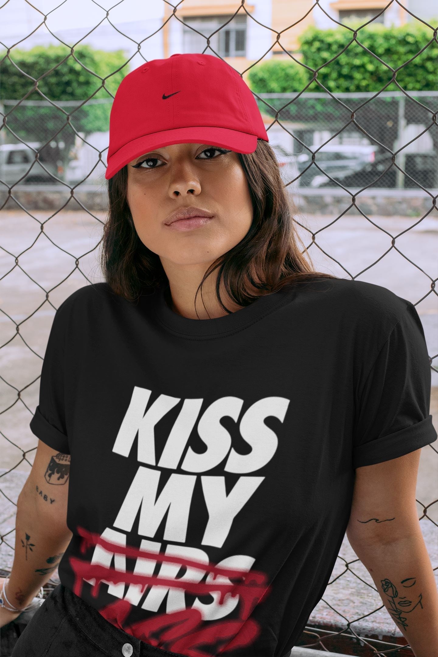 Jordan 4 Fire Red Shirt To Match Jordans Kiss My Ass Sneaker Tees Jordan 4 Fire Red Drip Gear Zone Sneaker Matching Clothing Unisex Shirts