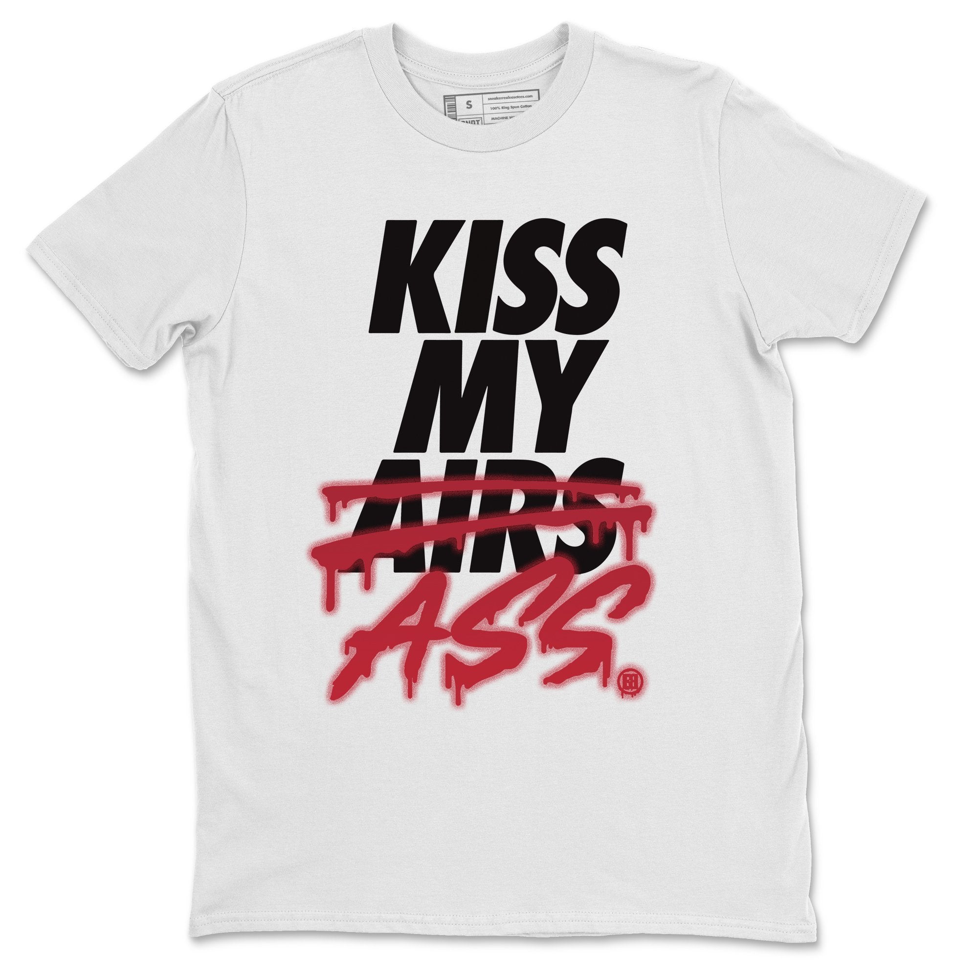 Jordan 4 Fire Red Shirt To Match Jordans Kiss My Ass Sneaker Tees Jordan 4 Fire Red Drip Gear Zone Sneaker Matching Clothing Unisex Shirts