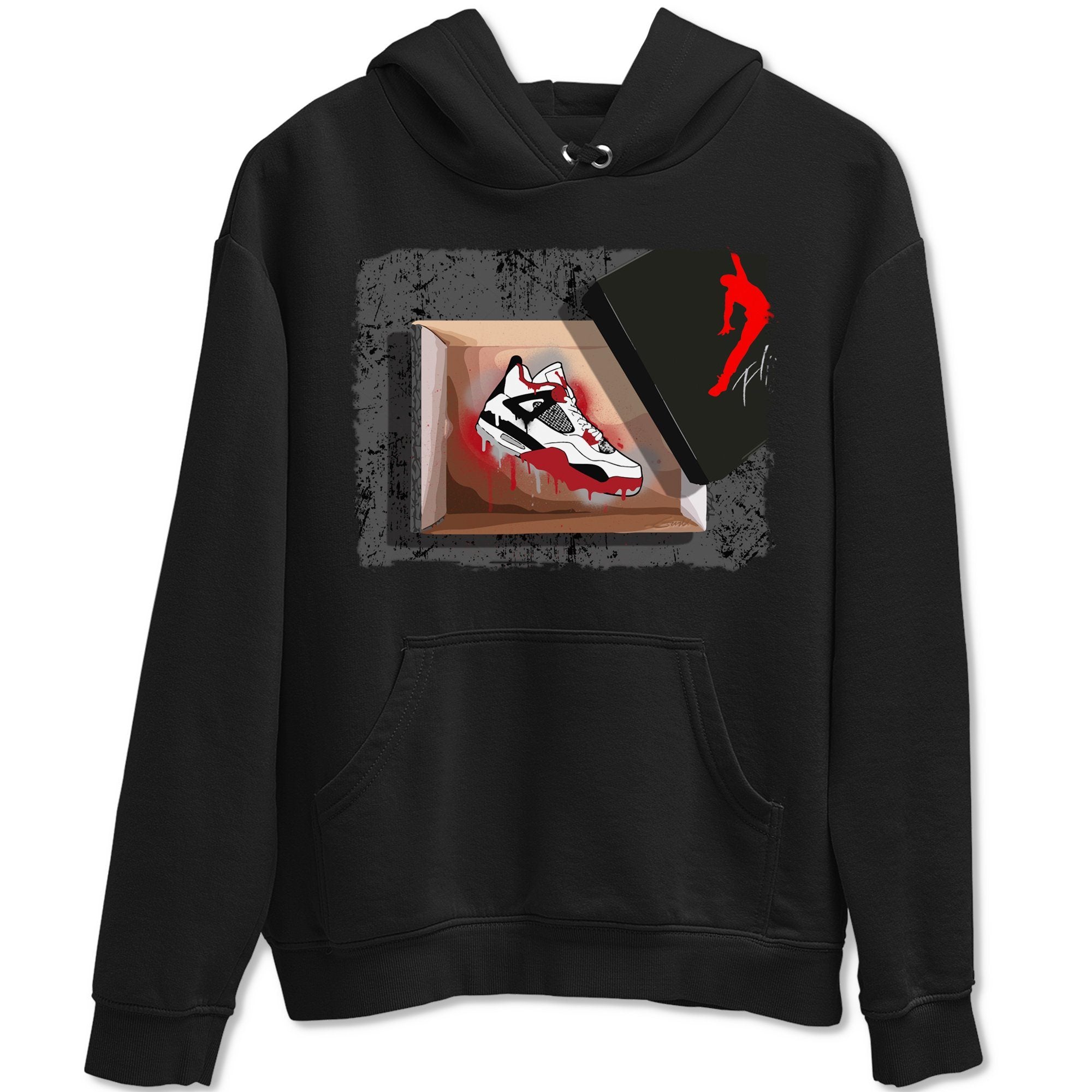 Jordan 4 Fire Red Shirt To Match Jordans New Kicks Sneaker Tees Jordan 4 Fire Red Drip Gear Zone Sneaker Matching Clothing Unisex Shirts