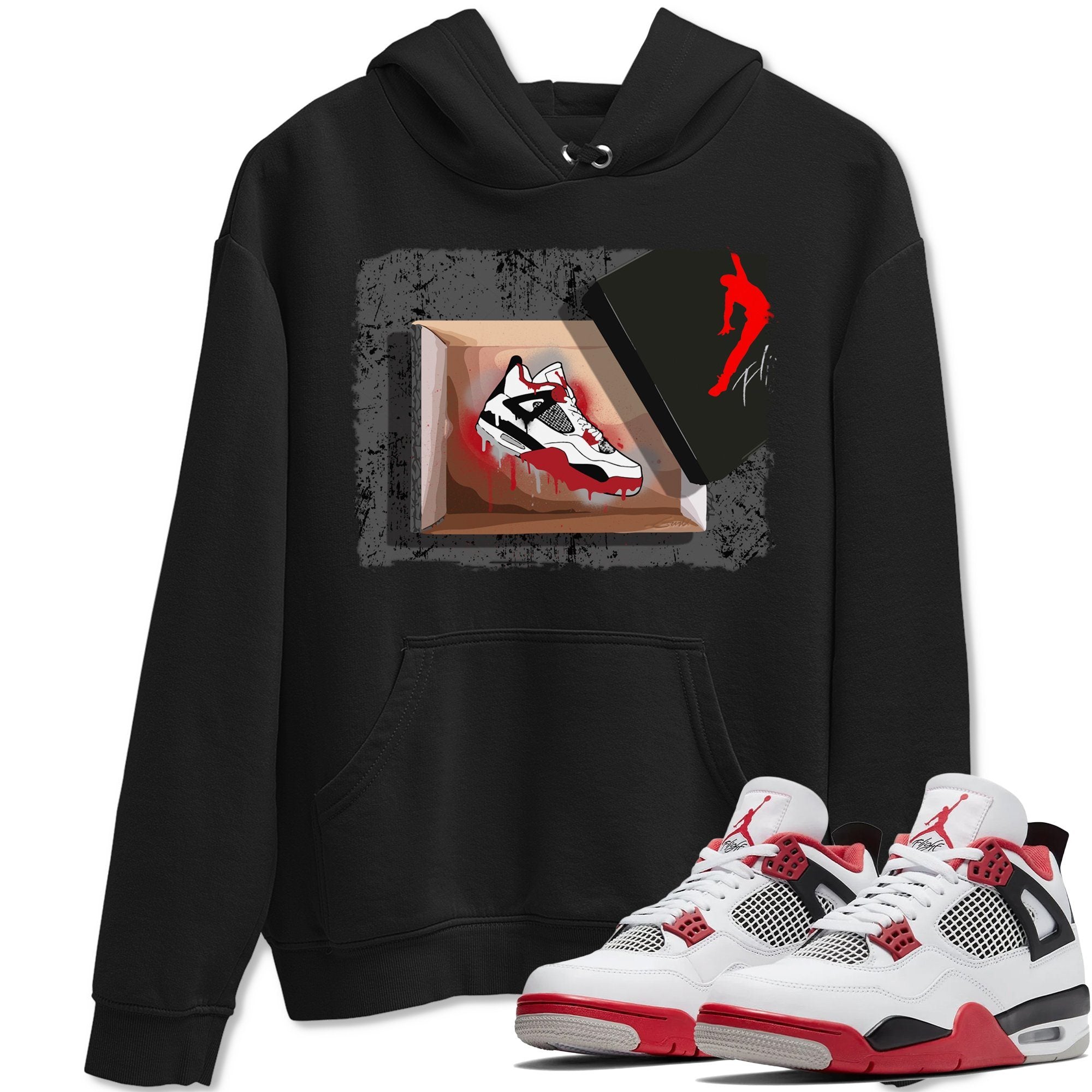 Jordan 4 Fire Red Shirt To Match Jordans New Kicks Sneaker Tees Jordan 4 Fire Red Drip Gear Zone Sneaker Matching Clothing Unisex Shirts