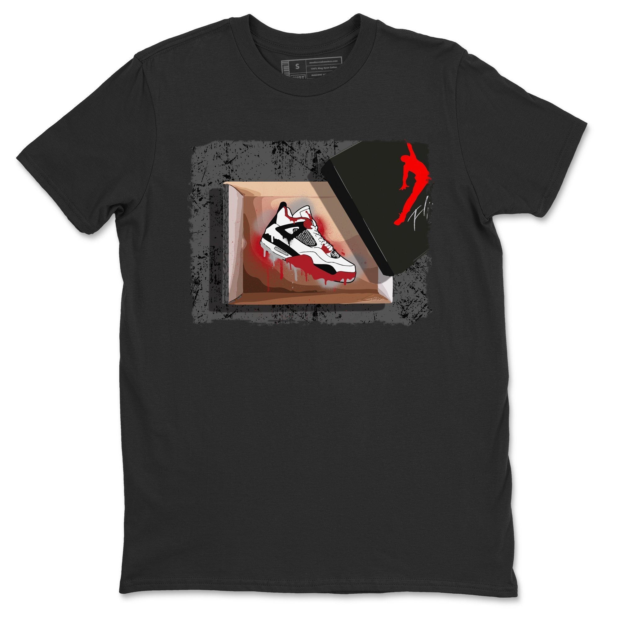Jordan 4 Fire Red Shirt To Match Jordans New Kicks Sneaker Tees Jordan 4 Fire Red Drip Gear Zone Sneaker Matching Clothing Unisex Shirts
