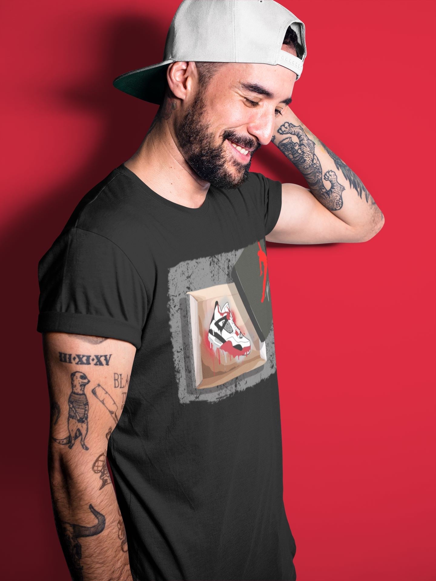 Jordan 4 Fire Red Shirt To Match Jordans New Kicks Sneaker Tees Jordan 4 Fire Red Drip Gear Zone Sneaker Matching Clothing Unisex Shirts