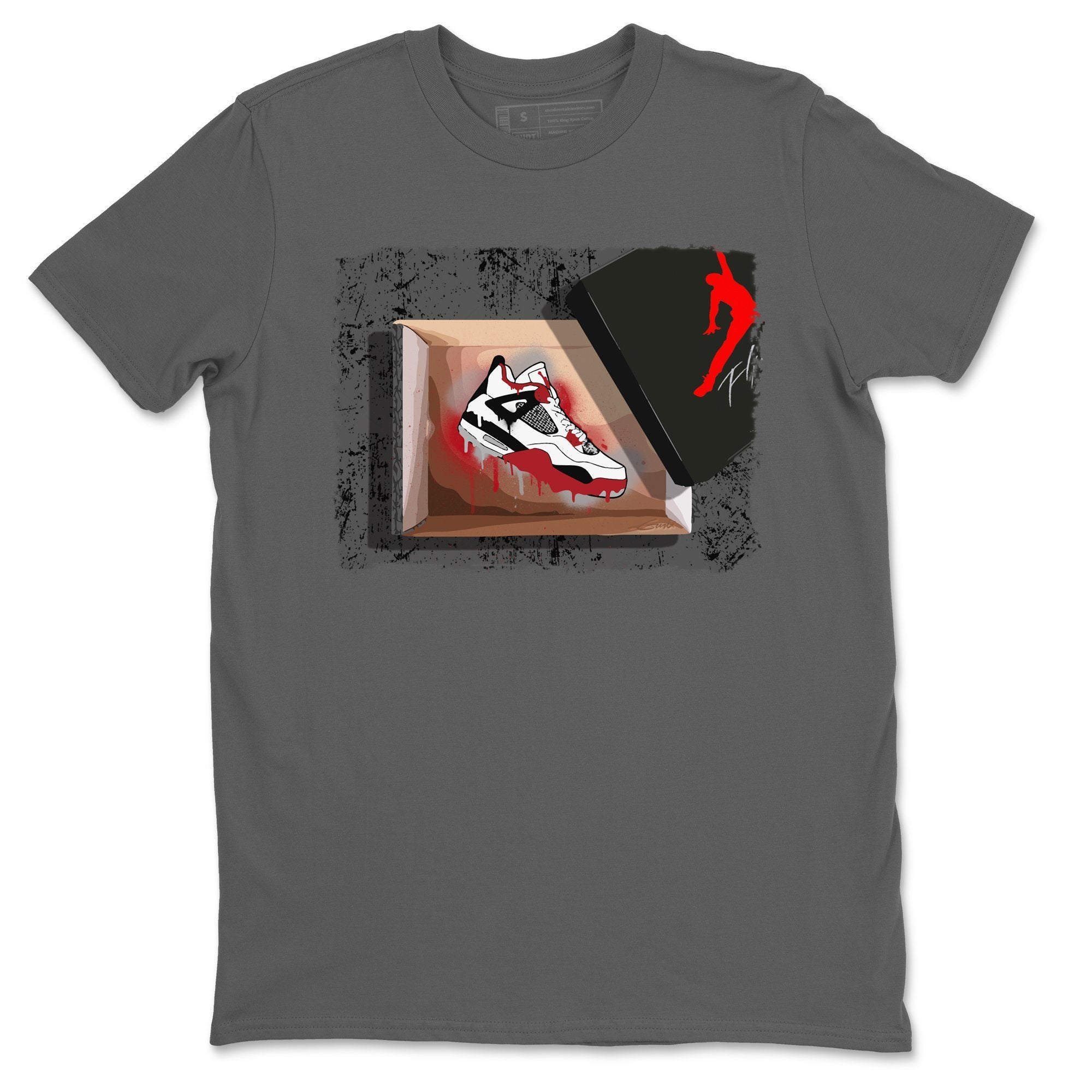Jordan 4 Fire Red Shirt To Match Jordans New Kicks Sneaker Tees Jordan 4 Fire Red Drip Gear Zone Sneaker Matching Clothing Unisex Shirts