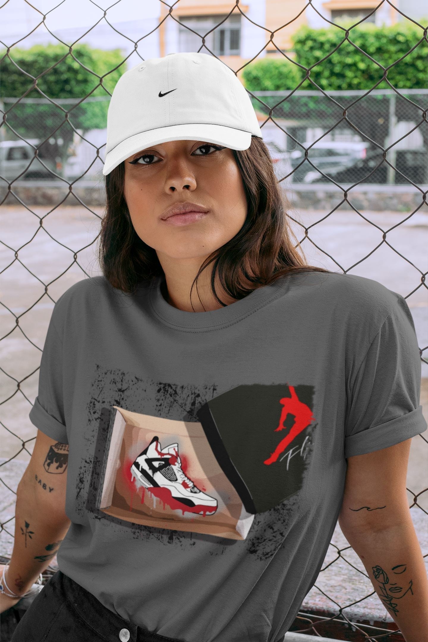 Jordan 4 Fire Red Shirt To Match Jordans New Kicks Sneaker Tees Jordan 4 Fire Red Drip Gear Zone Sneaker Matching Clothing Unisex Shirts