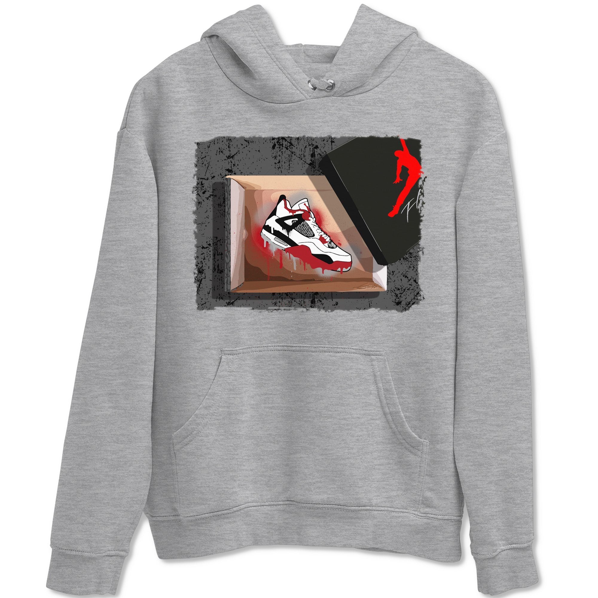 Jordan 4 Fire Red Shirt To Match Jordans New Kicks Sneaker Tees Jordan 4 Fire Red Drip Gear Zone Sneaker Matching Clothing Unisex Shirts