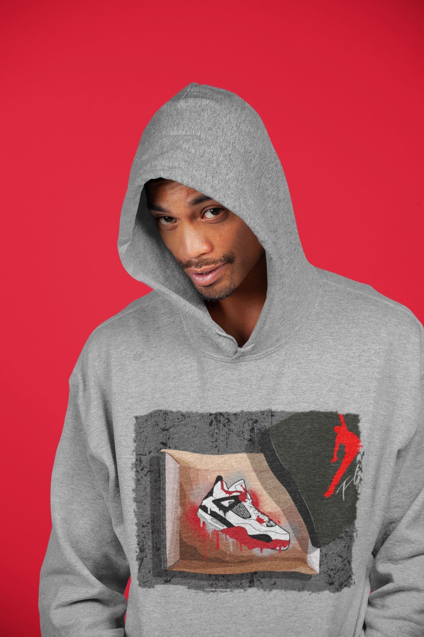 Jordan 4 Fire Red Shirt To Match Jordans New Kicks Sneaker Tees Jordan 4 Fire Red Drip Gear Zone Sneaker Matching Clothing Unisex Shirts