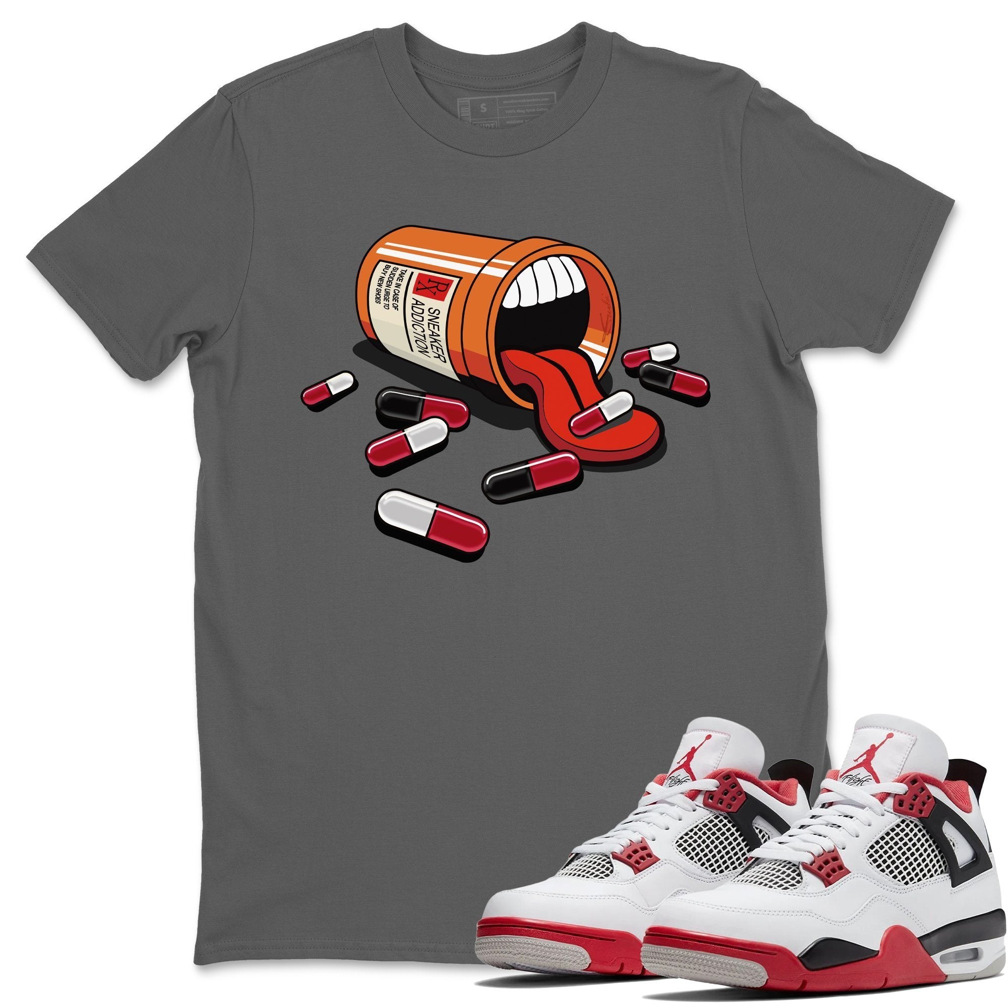 Jordan 4 Fire Red Shirt To Match Jordans Sneaker Addiction Sneaker Tees Jordan 4 Fire Red Drip Gear Zone Sneaker Matching Clothing Unisex Shirts