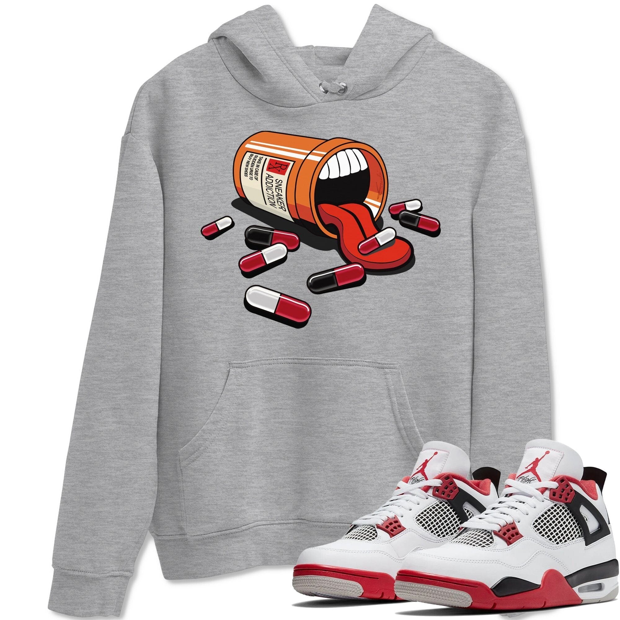 Jordan 4 Fire Red Shirt To Match Jordans Sneaker Addiction Sneaker Tees Jordan 4 Fire Red Drip Gear Zone Sneaker Matching Clothing Unisex Shirts