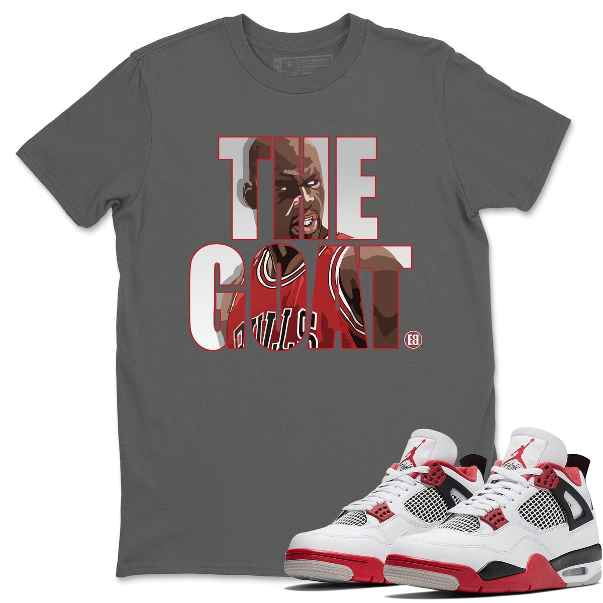 Jordan 4 Fire Red Sneaker Tees Drip Gear Zone The Goat Sneaker Tees Jordan 4 Fire Red Shirt Unisex Shirts