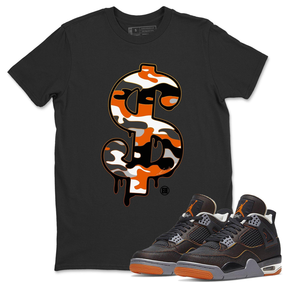 Jordan 4 Starfish Shirt To Match Jordans Dollar Camo Sneaker Tees Jordan 4 Starfish Drip Gear Zone Sneaker Matching Clothing Unisex Shirts