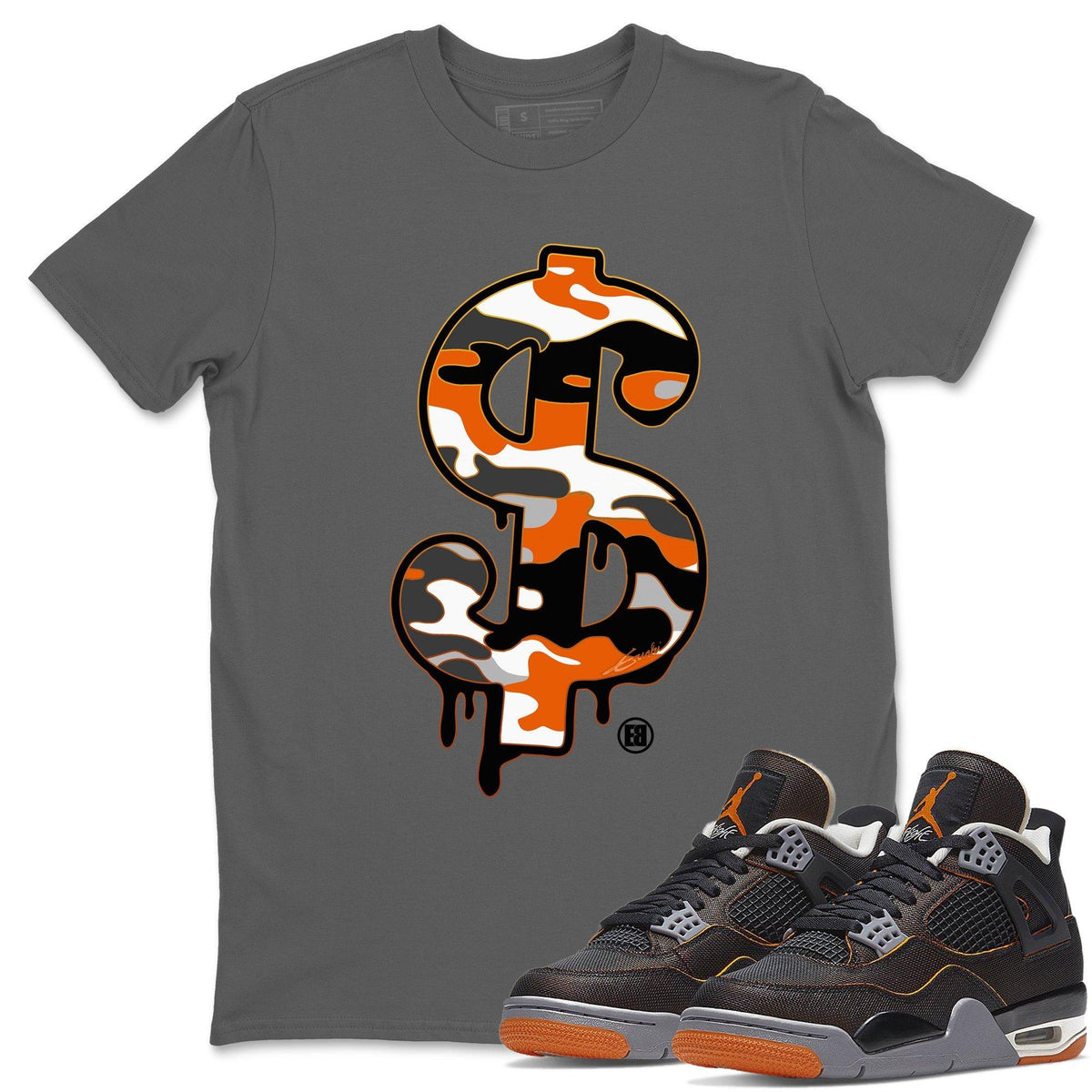 Jordan 4 Starfish Shirt To Match Jordans Dollar Camo Sneaker Tees Jordan 4 Starfish Drip Gear Zone Sneaker Matching Clothing Unisex Shirts