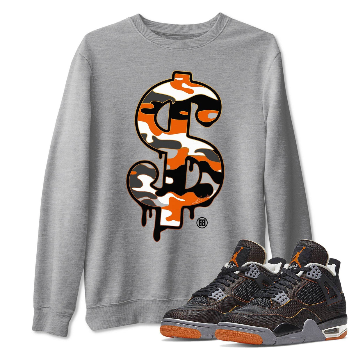 Jordan 4 Starfish Shirt To Match Jordans Dollar Camo Sneaker Tees Jordan 4 Starfish Drip Gear Zone Sneaker Matching Clothing Unisex Shirts