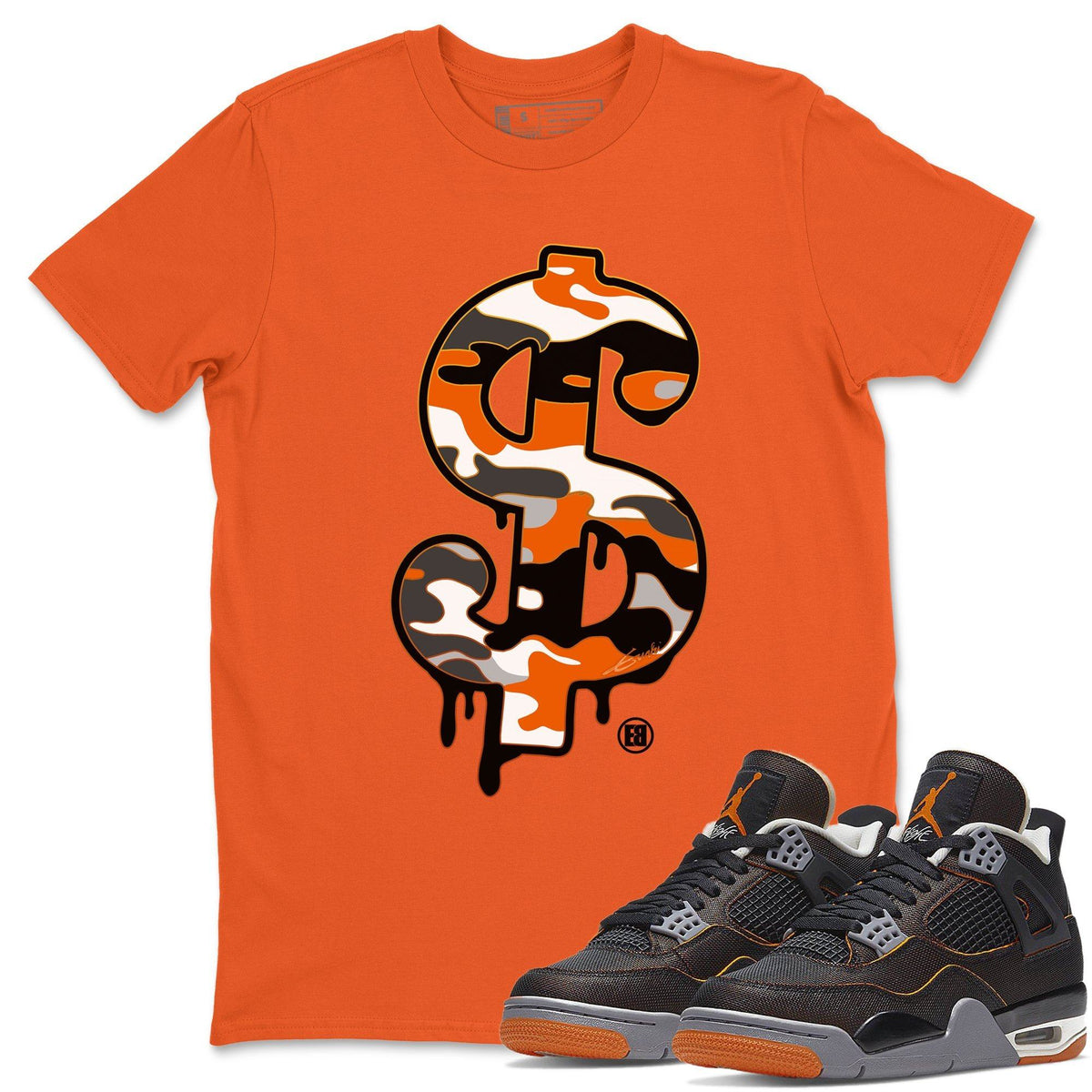 Jordan 4 Starfish Shirt To Match Jordans Dollar Camo Sneaker Tees Jordan 4 Starfish Drip Gear Zone Sneaker Matching Clothing Unisex Shirts