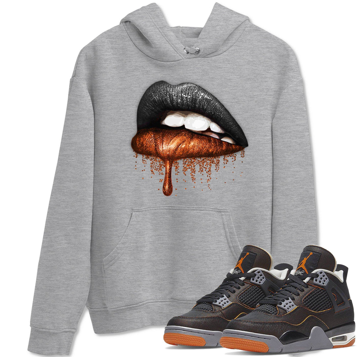Jordan 4 Starfish Shirt To Match Jordans Dripping Lips Sneaker Tees Jordan 4 Starfish Drip Gear Zone Sneaker Matching Clothing Unisex Shirts