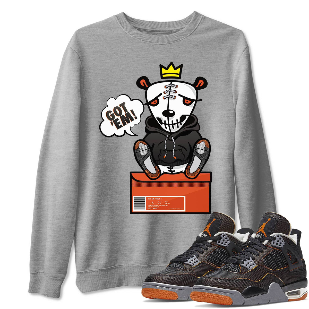 Jordan 4 Starfish Shirt To Match Jordans Got Em Sneaker Tees Jordan 4 Starfish Drip Gear Zone Sneaker Matching Clothing Unisex Shirts