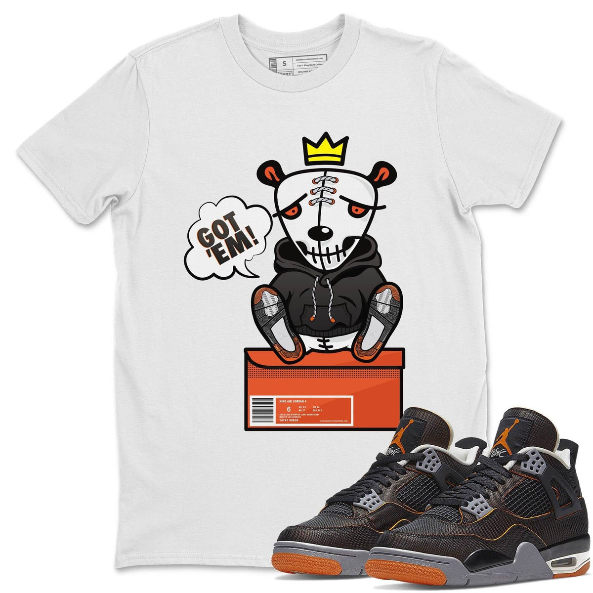Jordan 4 Starfish Shirt To Match Jordans Got Em Sneaker Tees Jordan 4 Starfish Drip Gear Zone Sneaker Matching Clothing Unisex Shirts