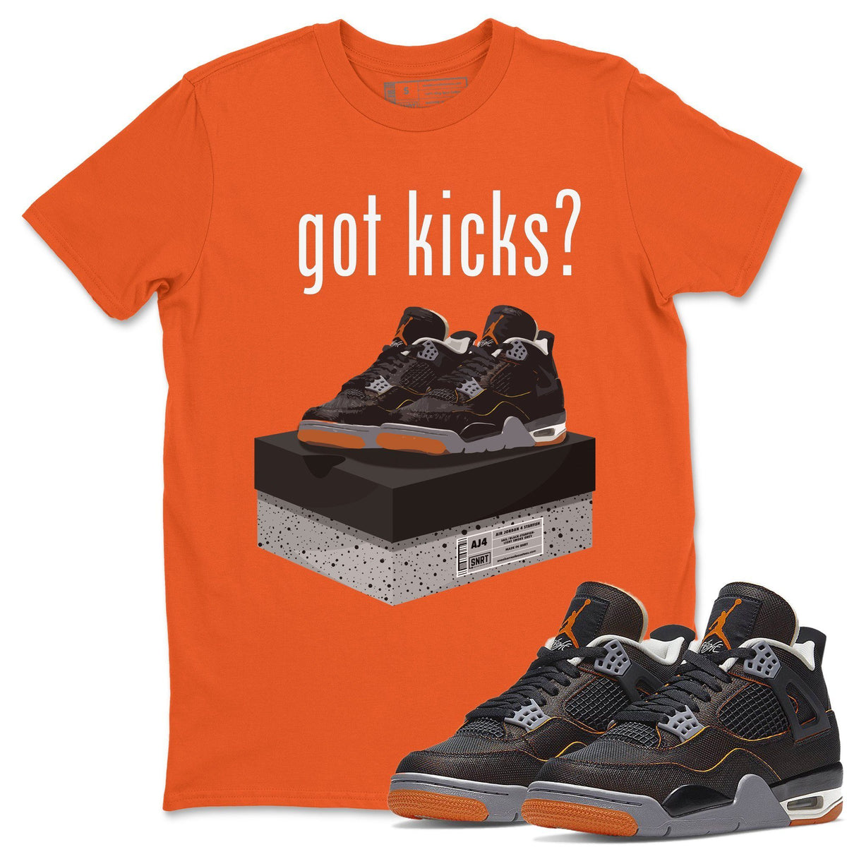 Jordan 4 Starfish Shirt To Match Jordans Got Kicks Sneaker Tees Jordan 4 Starfish Drip Gear Zone Sneaker Matching Clothing Unisex Shirts