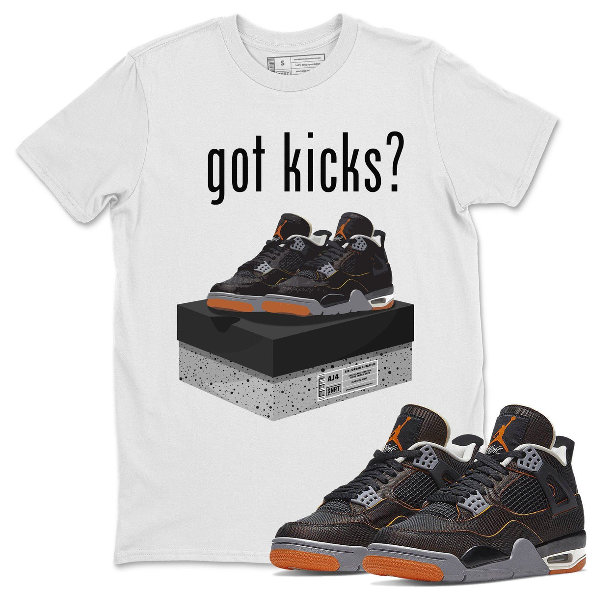 Jordan 4 Starfish Shirt To Match Jordans Got Kicks Sneaker Tees Jordan 4 Starfish Drip Gear Zone Sneaker Matching Clothing Unisex Shirts