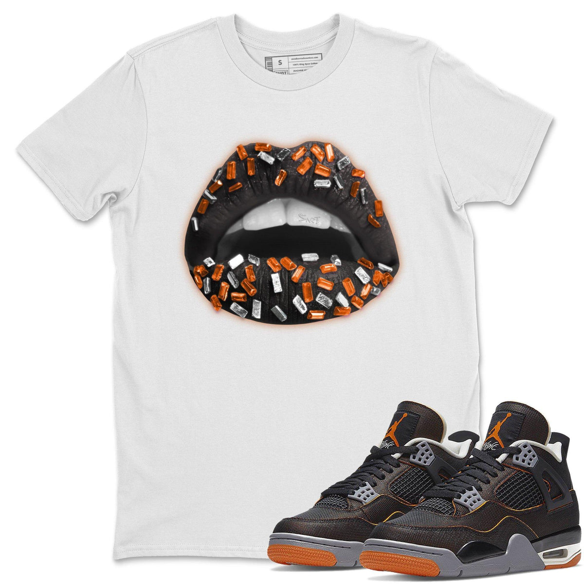 Jordan 4 Starfish Shirt To Match Jordans Lips Jewel Sneaker Tees Jordan 4 Starfish Drip Gear Zone Sneaker Matching Clothing Unisex Shirts