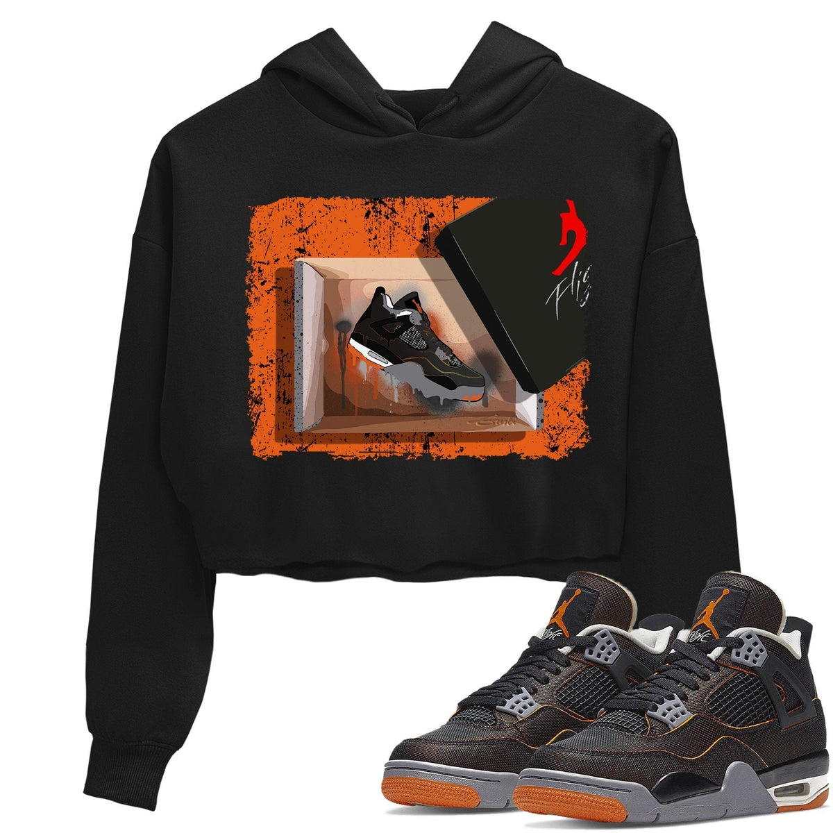 Jordan 4 Starfish Sneaker Matching T-Shirt New Kicks Sneaker Tees Jordan 4 Starfish Sneaker Release Tees Women's Shirts