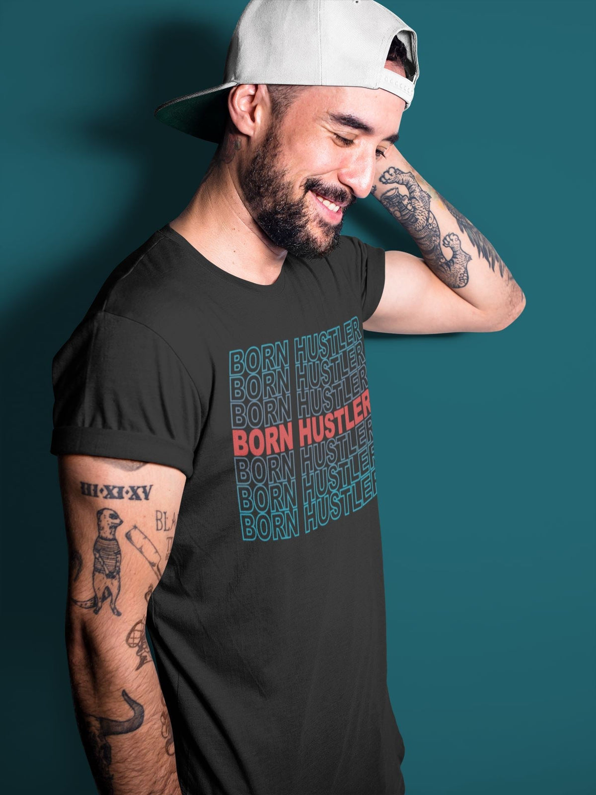 Jordan 4 Deep Ocean Shirt To Match Jordans Born Hustler Sneaker Tees Jordan 4 Deep Ocean Drip Gear Zone Sneaker Matching Clothing Unisex Shirts