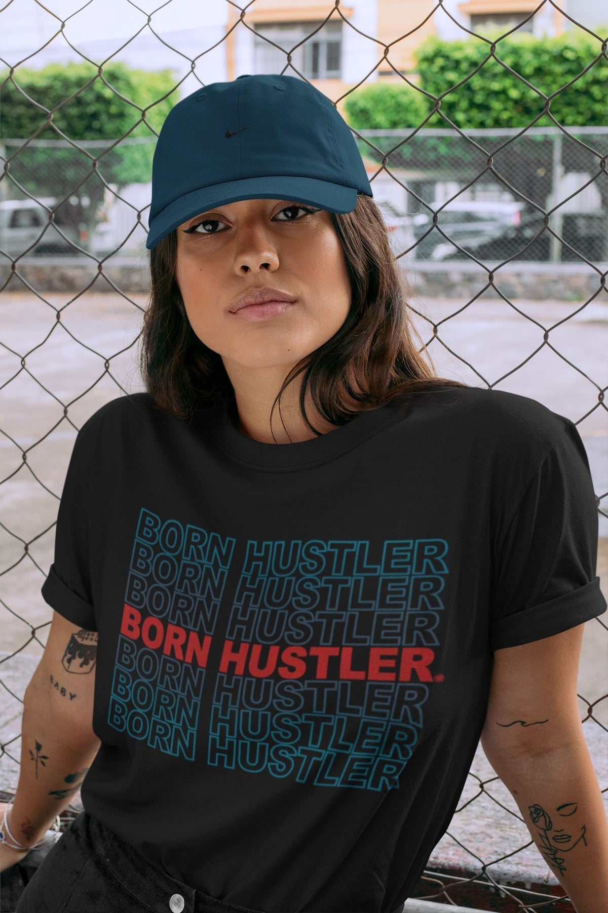 Jordan 4 Deep Ocean Shirt To Match Jordans Born Hustler Sneaker Tees Jordan 4 Deep Ocean Drip Gear Zone Sneaker Matching Clothing Unisex Shirts