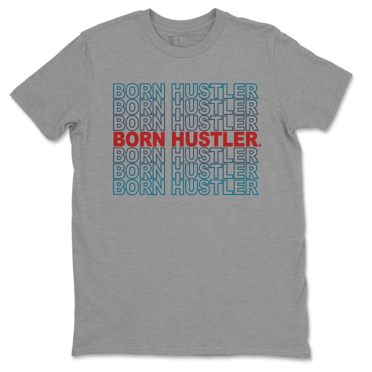Jordan 4 Deep Ocean Shirt To Match Jordans Born Hustler Sneaker Tees Jordan 4 Deep Ocean Drip Gear Zone Sneaker Matching Clothing Unisex Shirts