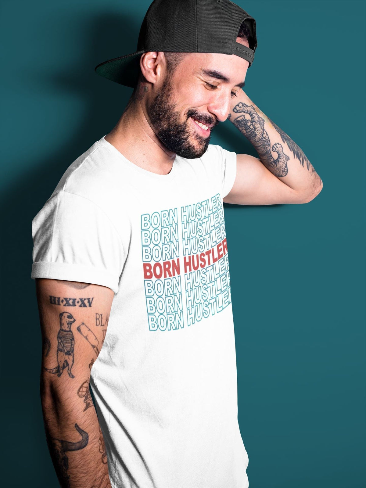 Jordan 4 Deep Ocean Shirt To Match Jordans Born Hustler Sneaker Tees Jordan 4 Deep Ocean Drip Gear Zone Sneaker Matching Clothing Unisex Shirts