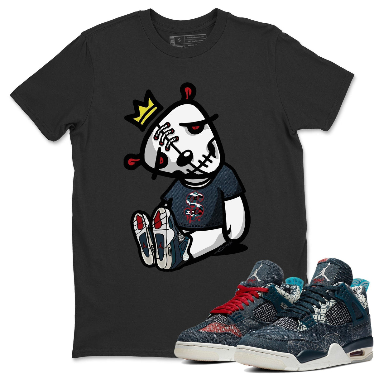 Jordan 4 Deep Ocean Shirt To Match Jordans Dead Dolls Sneaker Tees Jordan 4 Deep Ocean Drip Gear Zone Sneaker Matching Clothing Unisex Shirts