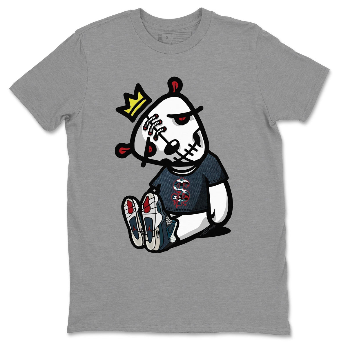 Jordan 4 Deep Ocean Shirt To Match Jordans Dead Dolls Sneaker Tees Jordan 4 Deep Ocean Drip Gear Zone Sneaker Matching Clothing Unisex Shirts