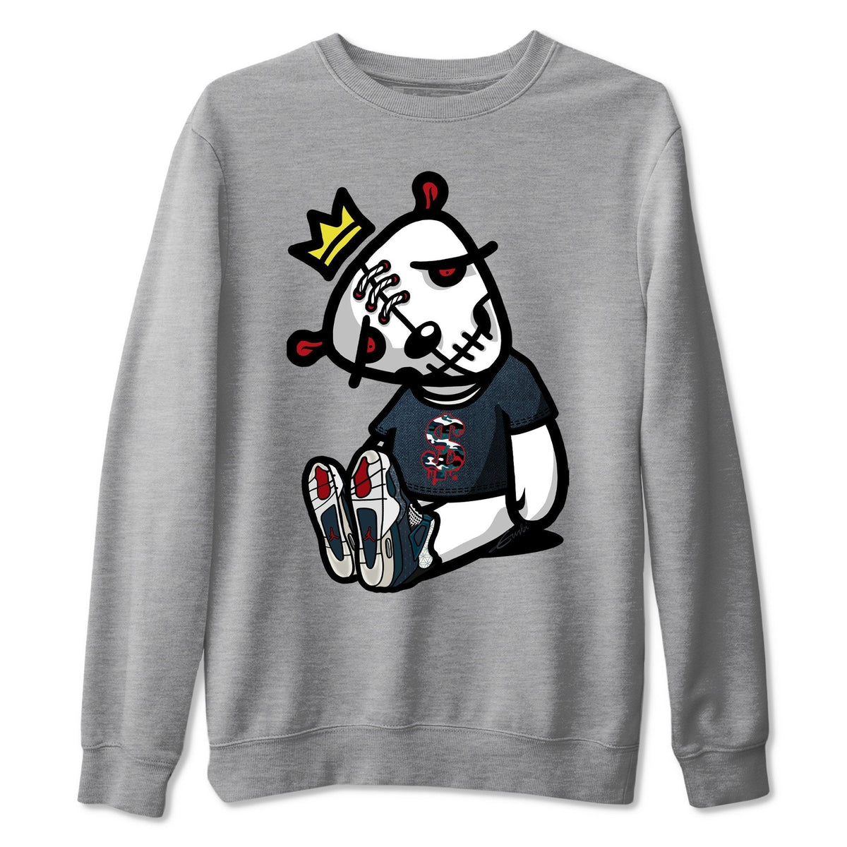 Jordan 4 Deep Ocean Shirt To Match Jordans Dead Dolls Sneaker Tees Jordan 4 Deep Ocean Drip Gear Zone Sneaker Matching Clothing Unisex Shirts
