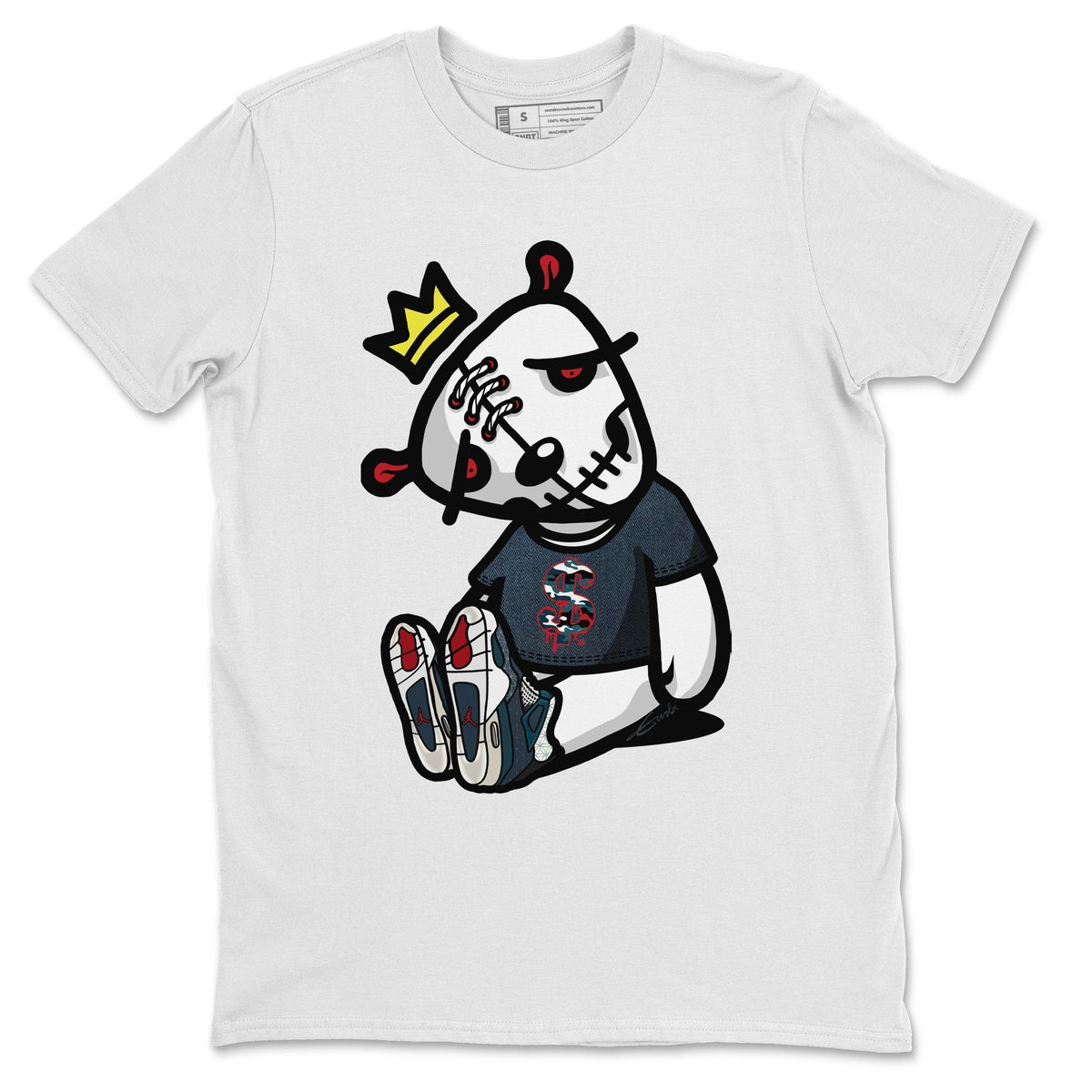 Jordan 4 Deep Ocean Shirt To Match Jordans Dead Dolls Sneaker Tees Jordan 4 Deep Ocean Drip Gear Zone Sneaker Matching Clothing Unisex Shirts