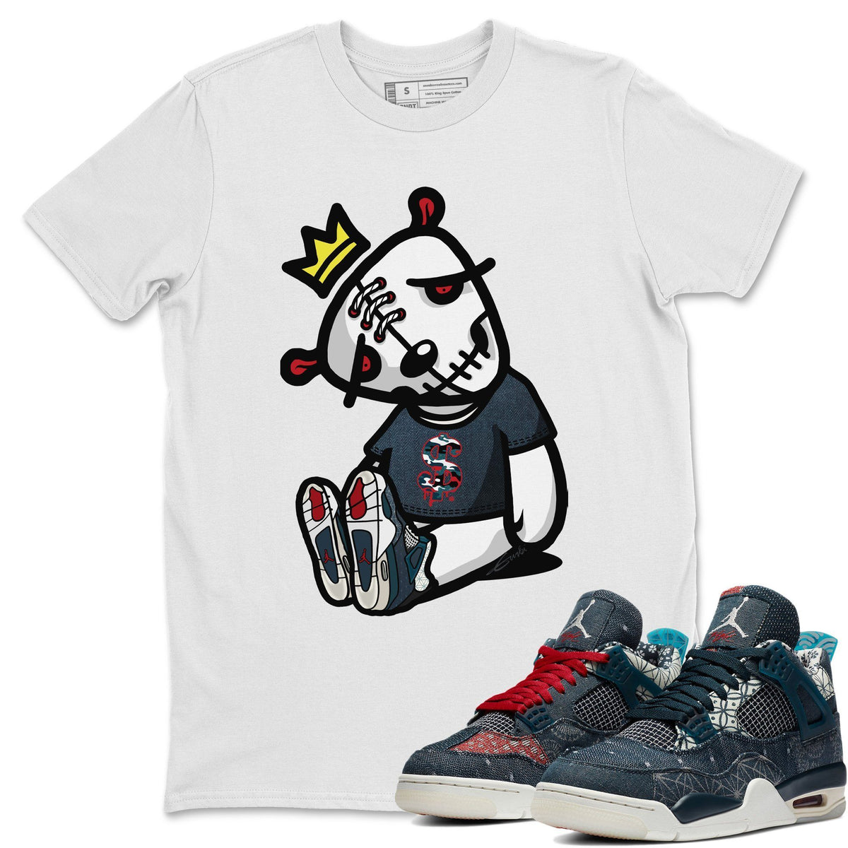 Jordan 4 Deep Ocean Shirt To Match Jordans Dead Dolls Sneaker Tees Jordan 4 Deep Ocean Drip Gear Zone Sneaker Matching Clothing Unisex Shirts