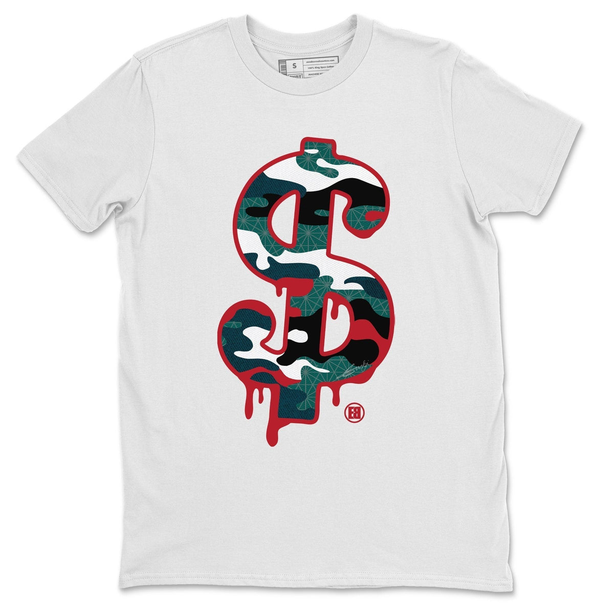 Jordan 4 Deep Ocean Shirt To Match Jordans Dollar Camo Sneaker Tees Jordan 4 Deep Ocean Drip Gear Zone Sneaker Matching Clothing Unisex Shirts
