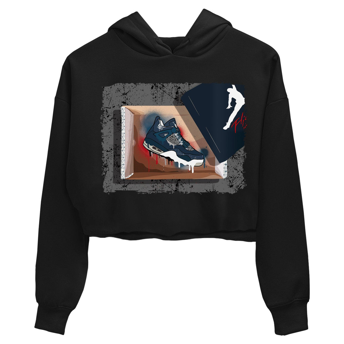 Jordan 4 Deep Ocean Sneaker Matching T-Shirt New Kicks Sneaker Tees Jordan 4 Deep Ocean Sneaker Release Tees Women's Shirts