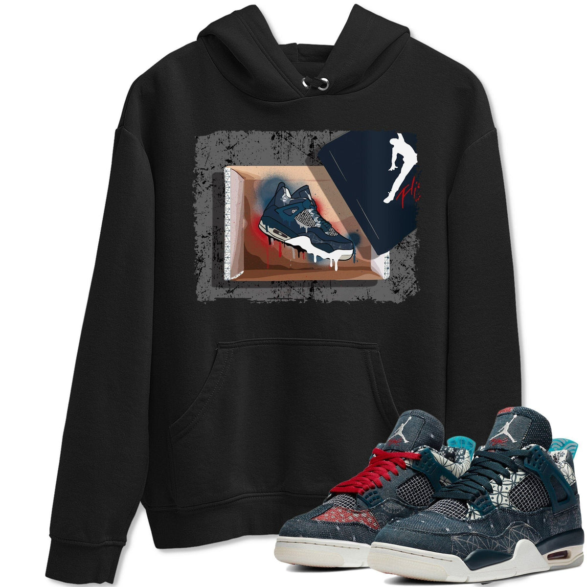 Jordan 4 Deep Ocean Shirt To Match Jordans New Kicks Sneaker Tees Jordan 4 Deep Ocean Drip Gear Zone Sneaker Matching Clothing Unisex Shirts