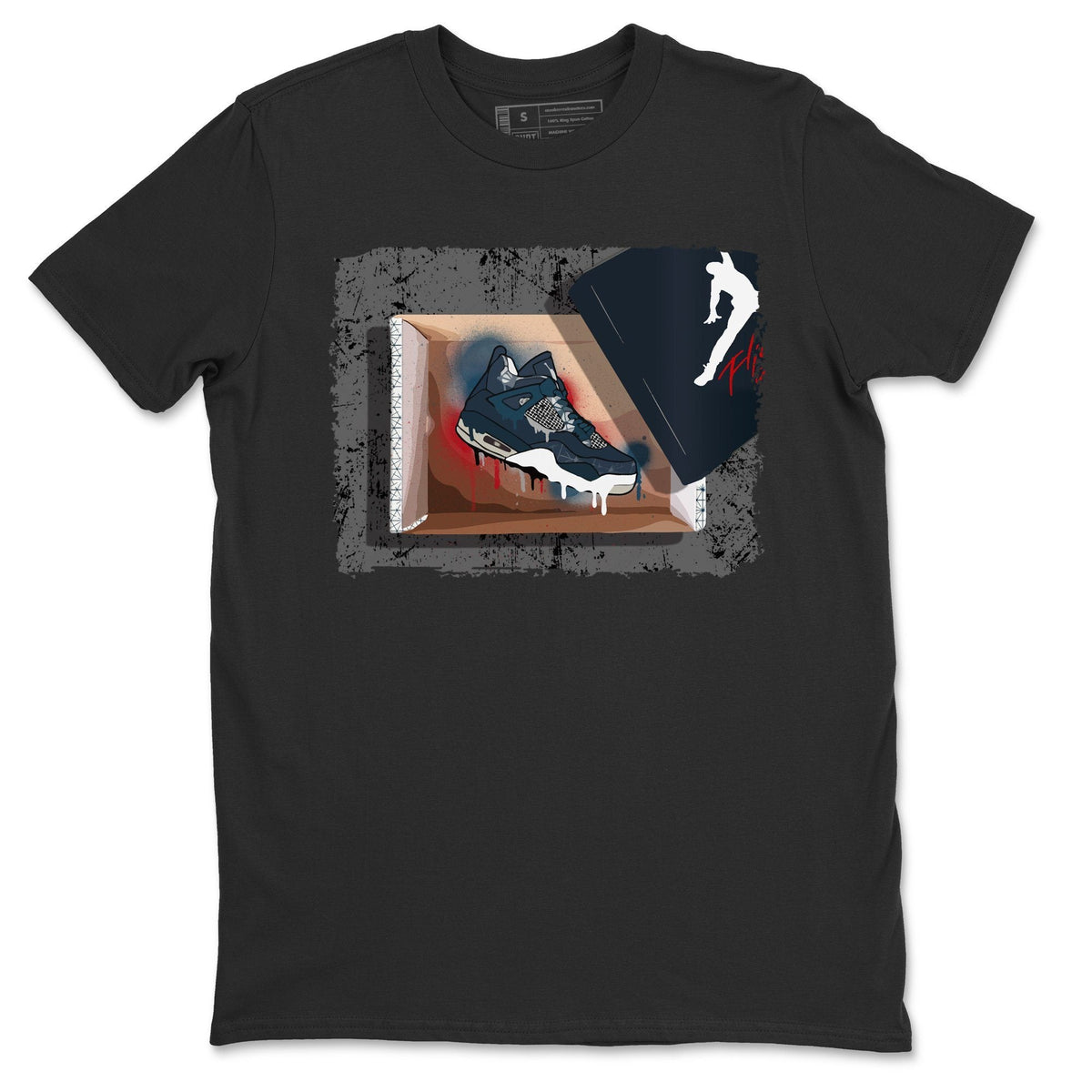 Jordan 4 Deep Ocean Shirt To Match Jordans New Kicks Sneaker Tees Jordan 4 Deep Ocean Drip Gear Zone Sneaker Matching Clothing Unisex Shirts