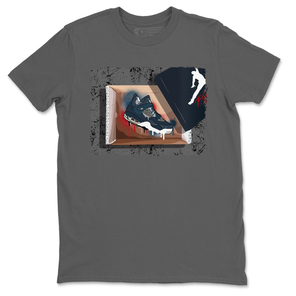 Jordan 4 Deep Ocean Shirt To Match Jordans New Kicks Sneaker Tees Jordan 4 Deep Ocean Drip Gear Zone Sneaker Matching Clothing Unisex Shirts