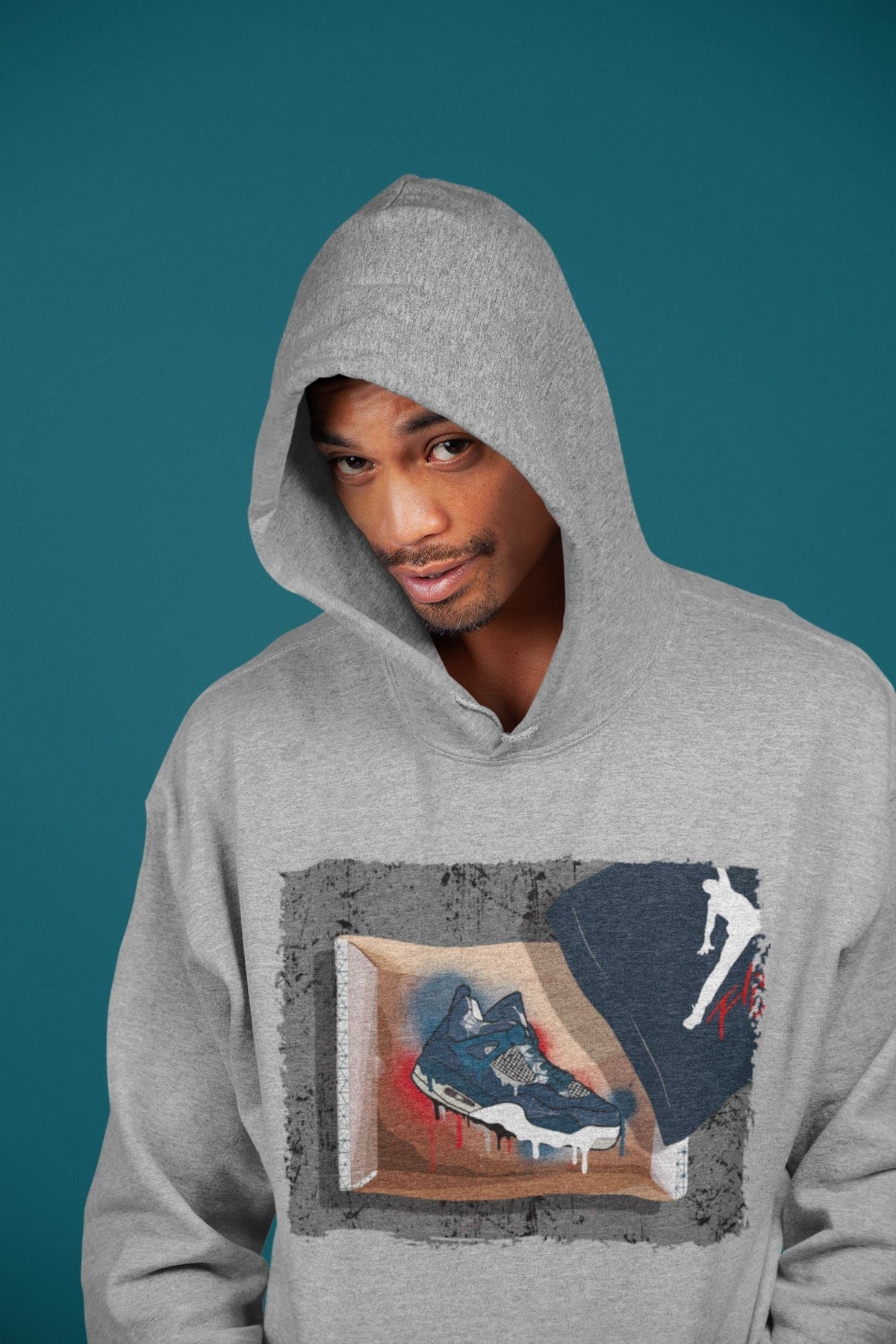 Jordan 4 Deep Ocean Shirt To Match Jordans New Kicks Sneaker Tees Jordan 4 Deep Ocean Drip Gear Zone Sneaker Matching Clothing Unisex Shirts