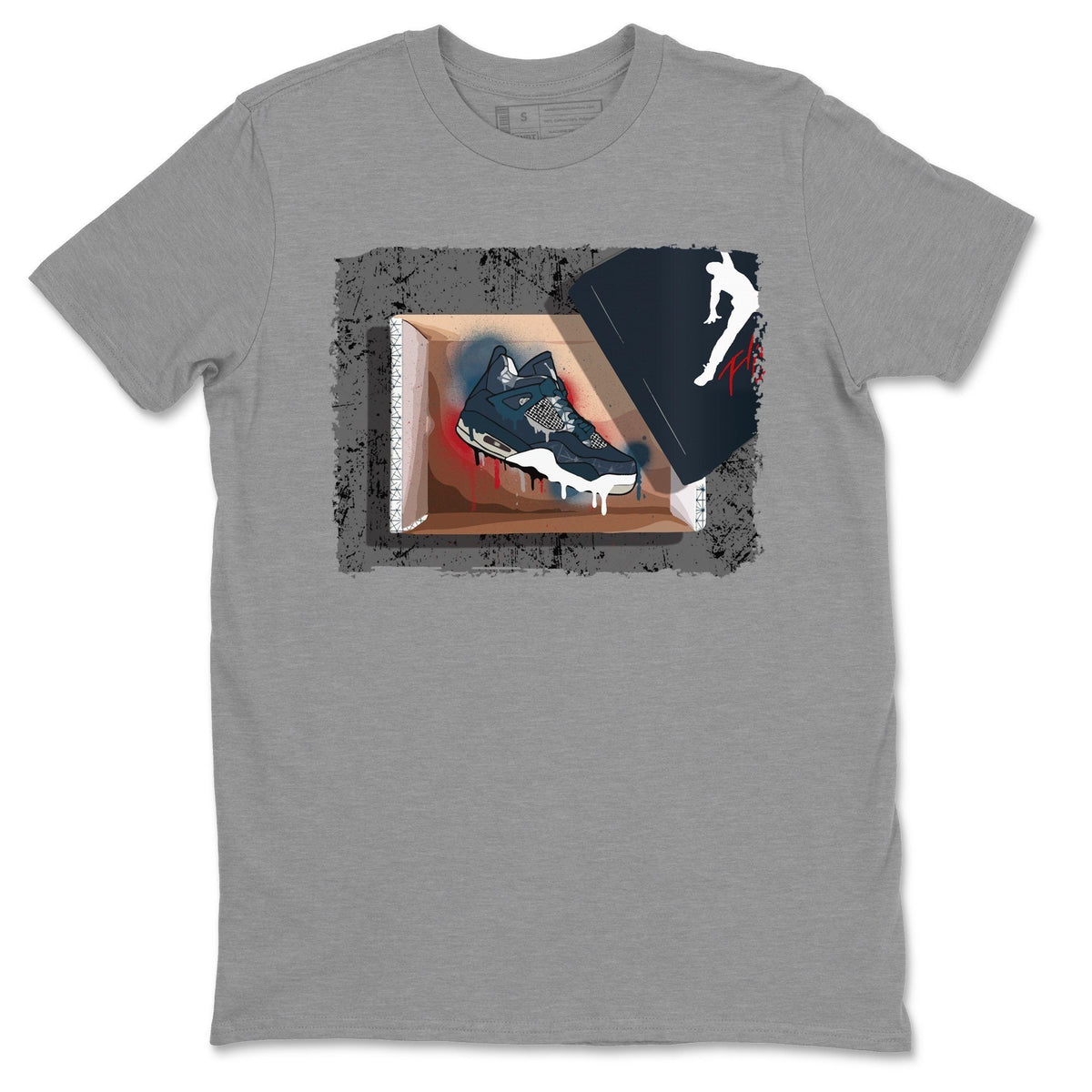 Jordan 4 Deep Ocean Shirt To Match Jordans New Kicks Sneaker Tees Jordan 4 Deep Ocean Drip Gear Zone Sneaker Matching Clothing Unisex Shirts