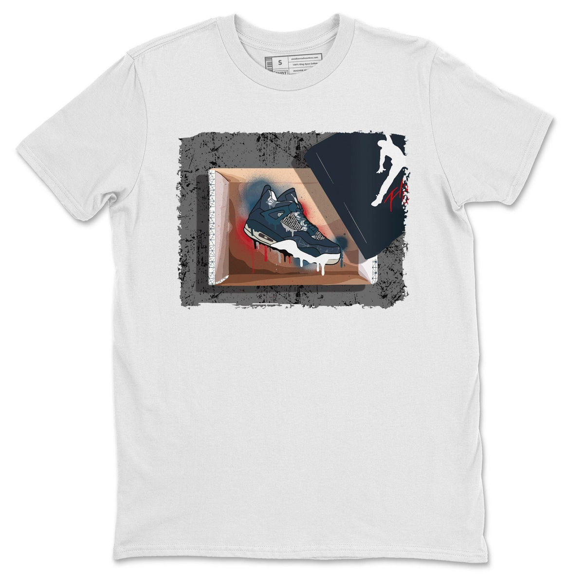Jordan 4 Deep Ocean Shirt To Match Jordans New Kicks Sneaker Tees Jordan 4 Deep Ocean Drip Gear Zone Sneaker Matching Clothing Unisex Shirts