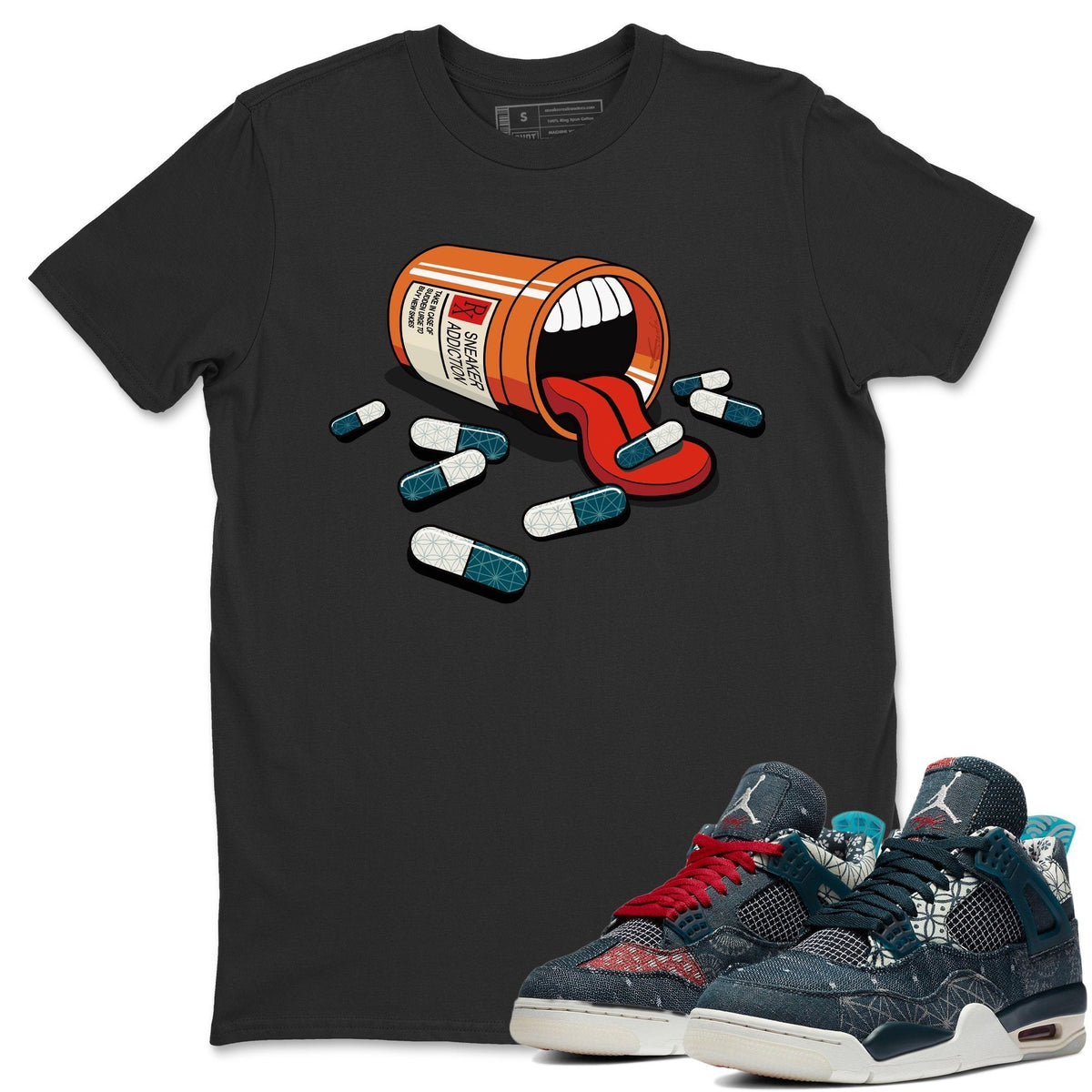 Jordan 4 Deep Ocean Shirt To Match Jordans Sneaker Addiction Sneaker Tees Jordan 4 Deep Ocean Drip Gear Zone Sneaker Matching Clothing Unisex Shirts